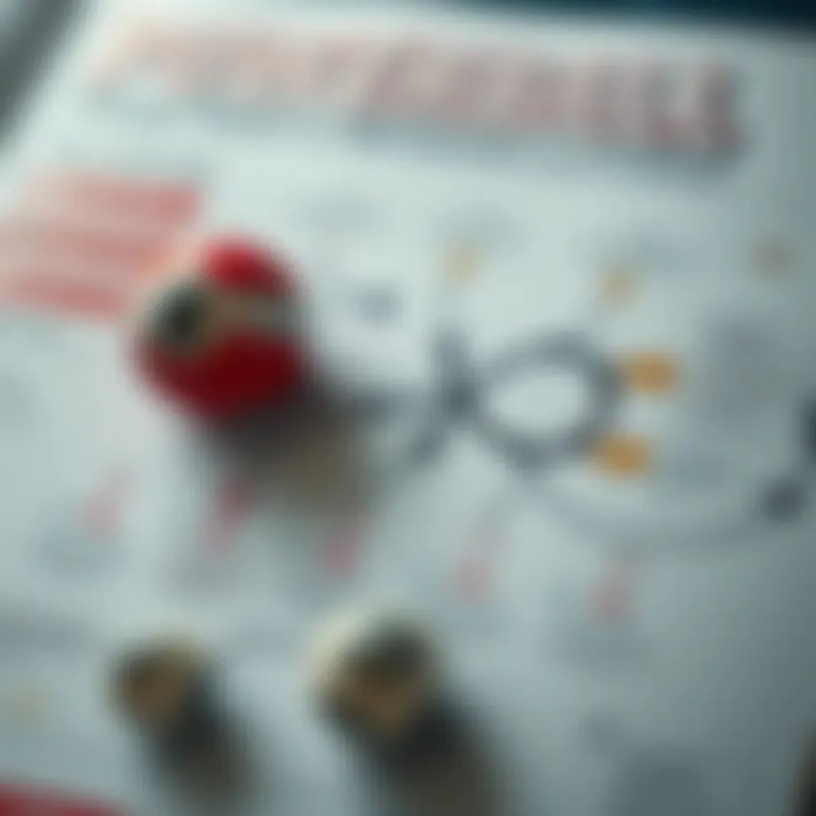An intricate diagram illustrating Powerball game mechanics